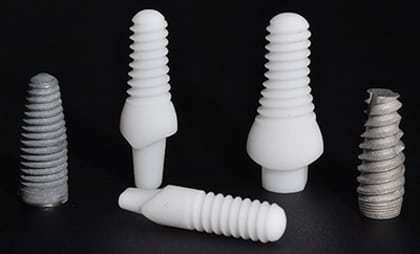 metal and zirconia dental